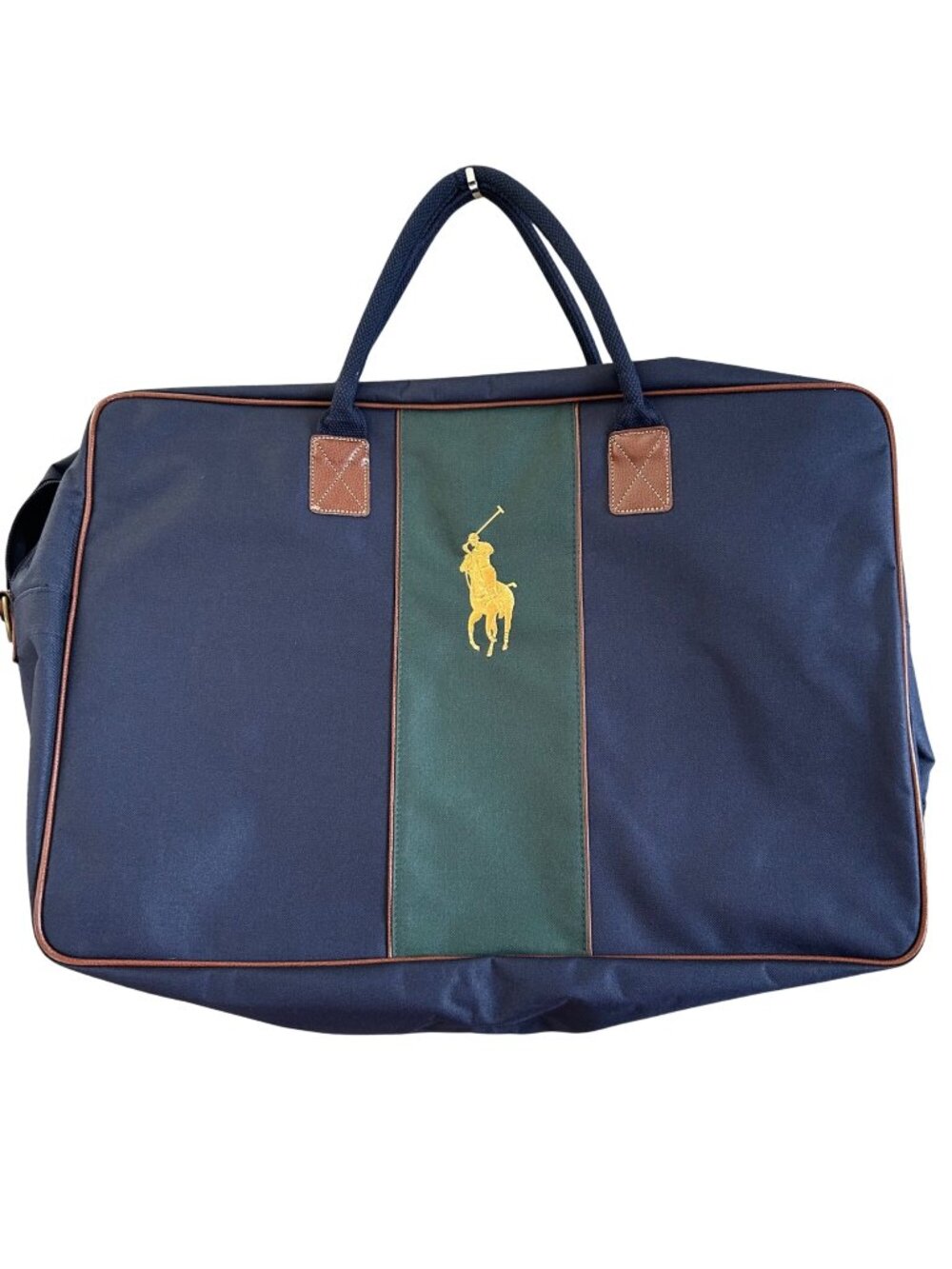 Ralph Lauren Big Pony Travel Bag Duffel Shoulder Strap and Handles Carry on Bag
